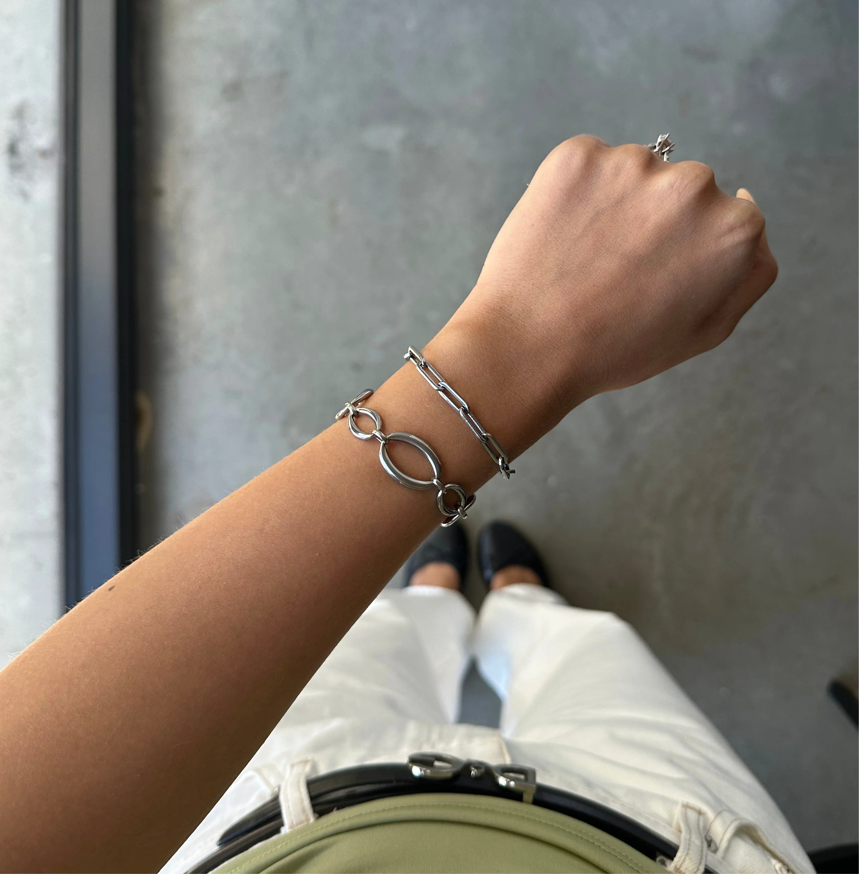 CHAIN LINK BRACELET SILVER - Image 3