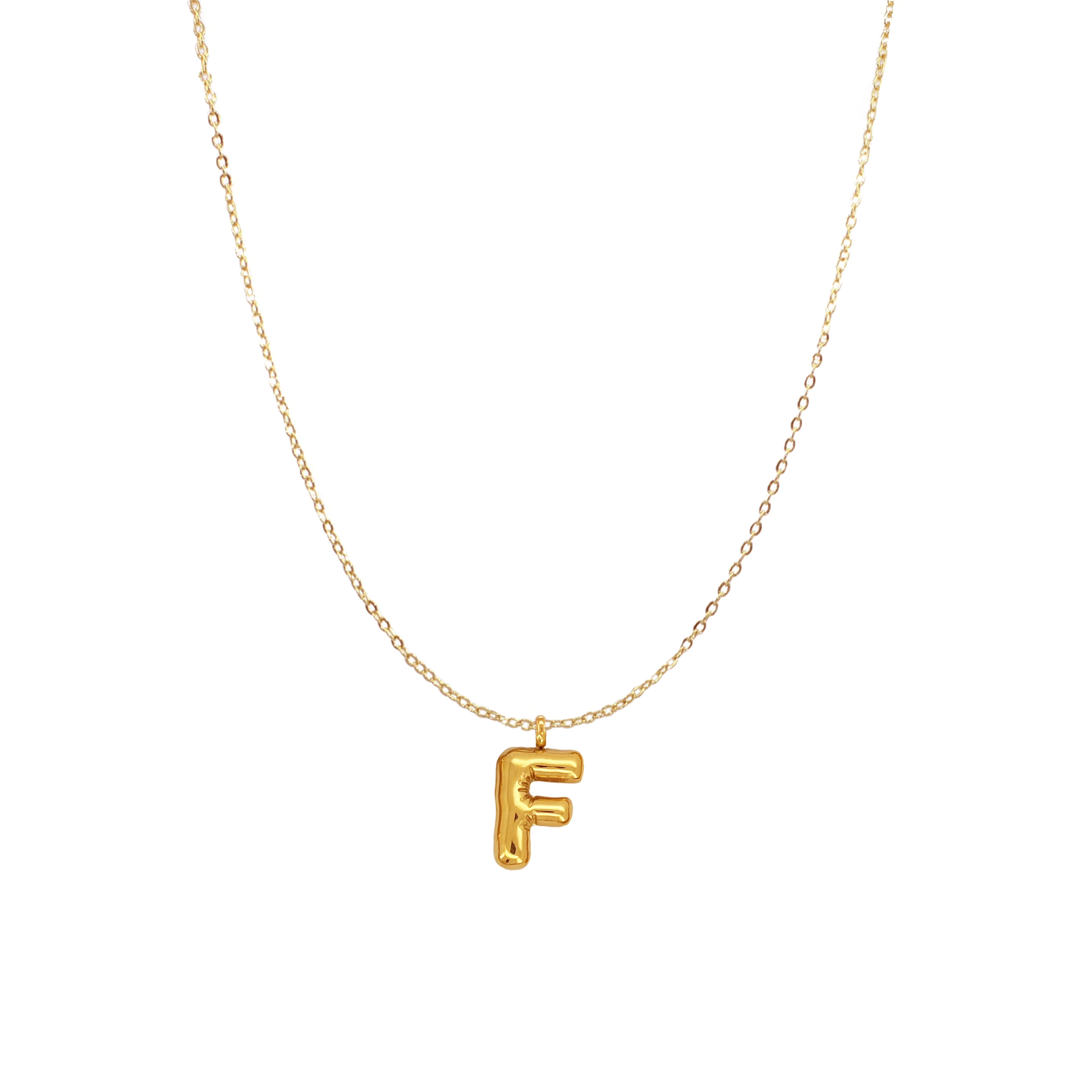 PUFFY INITIAL NECKLACE - Image 10