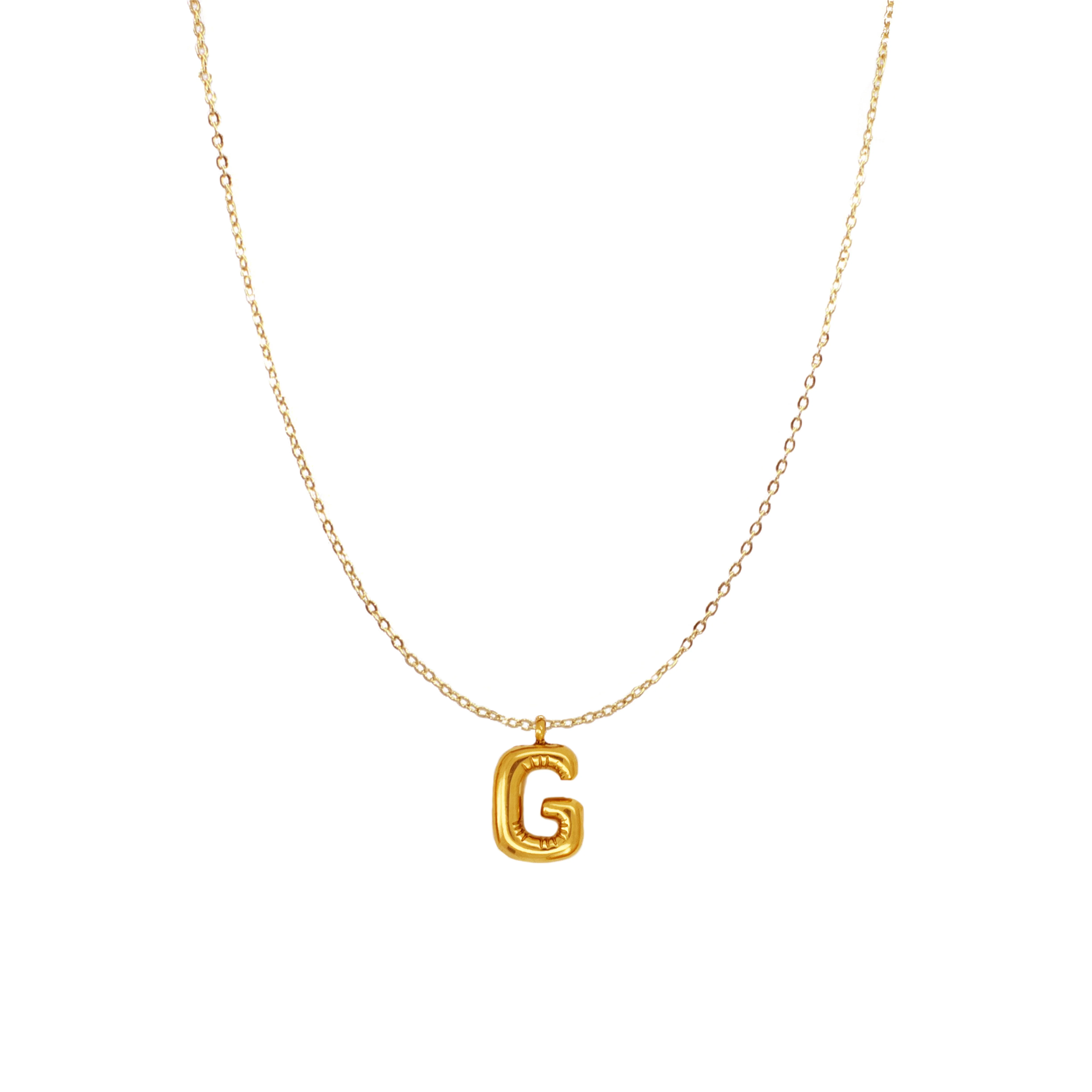 PUFFY INITIAL NECKLACE - Image 11