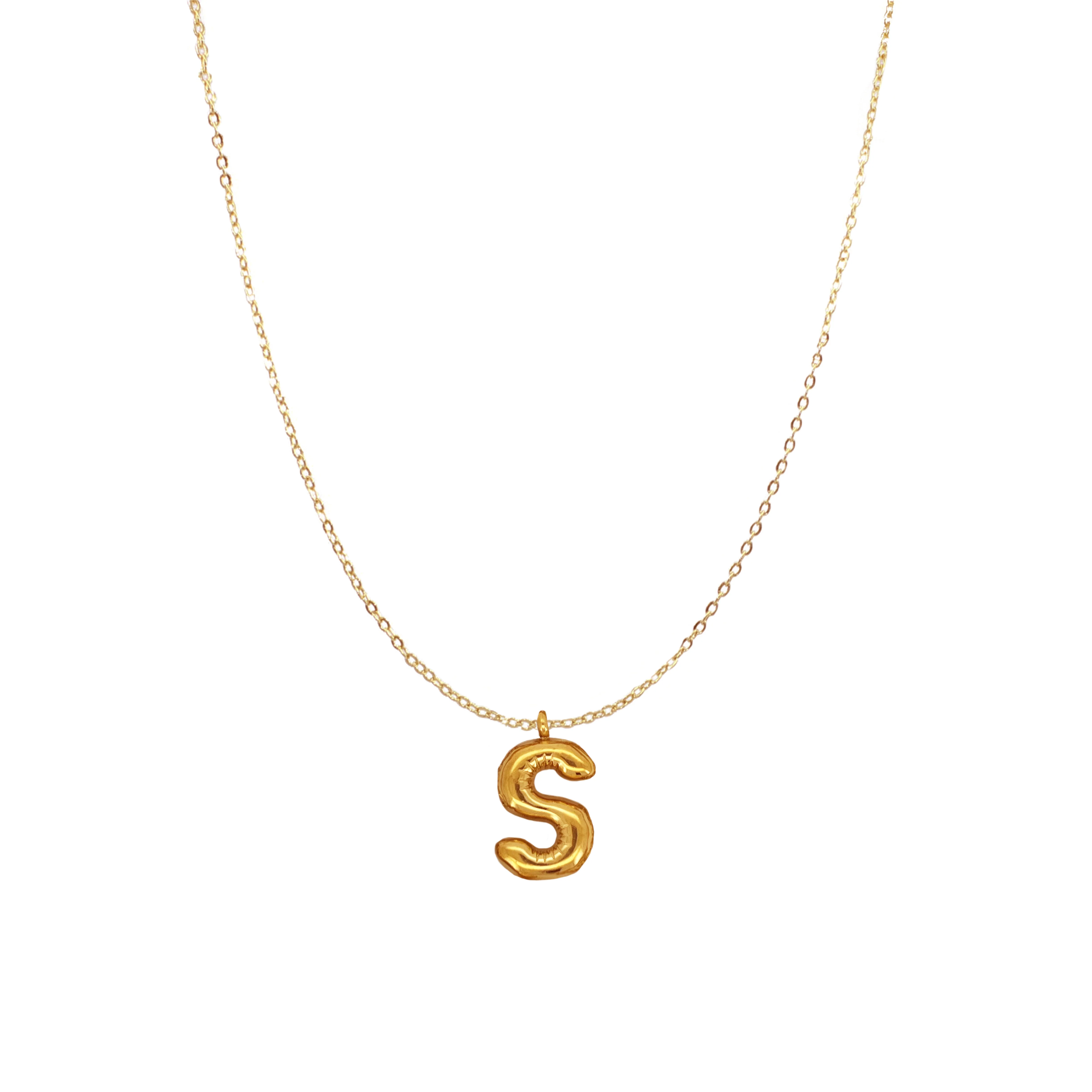 PUFFY INITIAL NECKLACE - Image 23