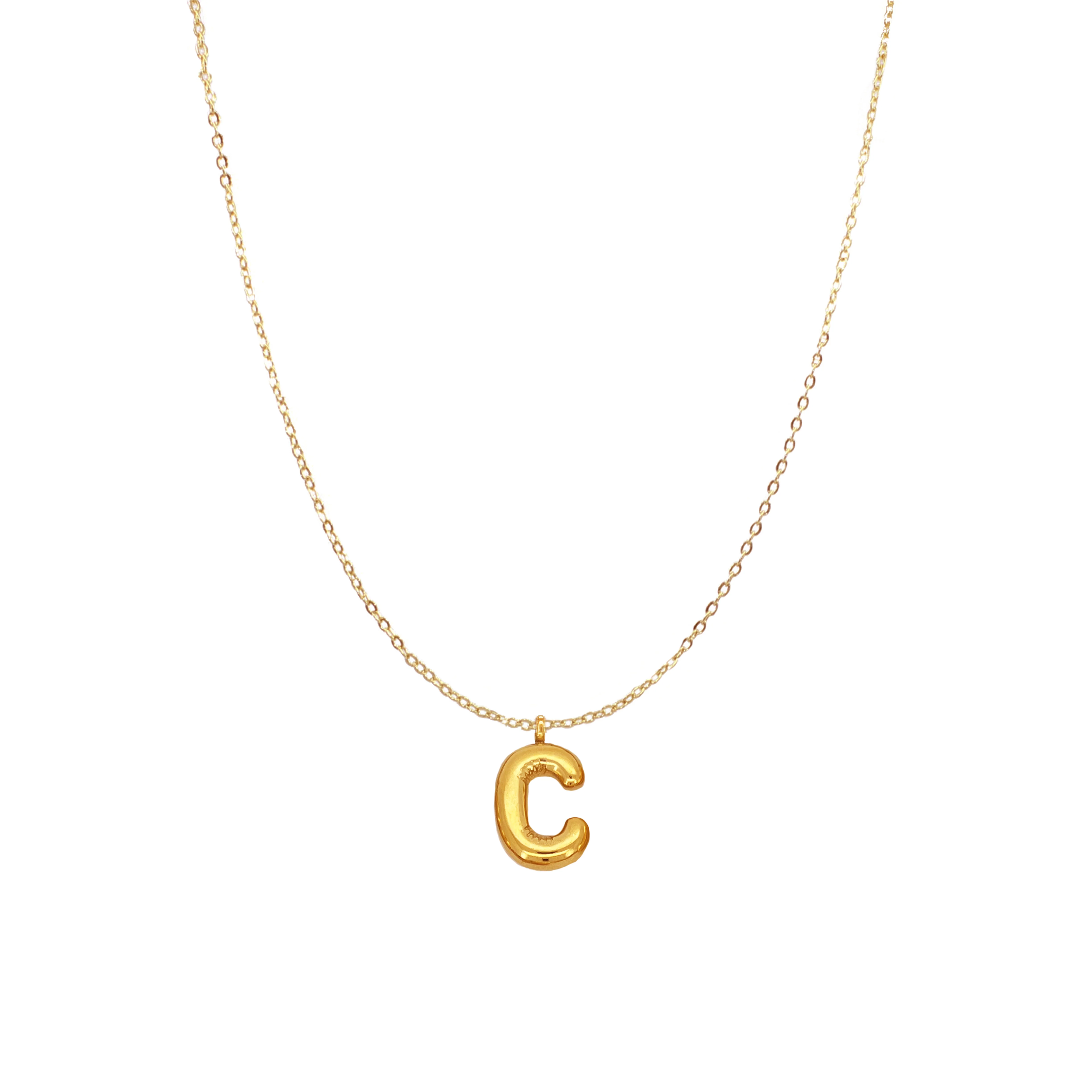 PUFFY INITIAL NECKLACE - Image 7