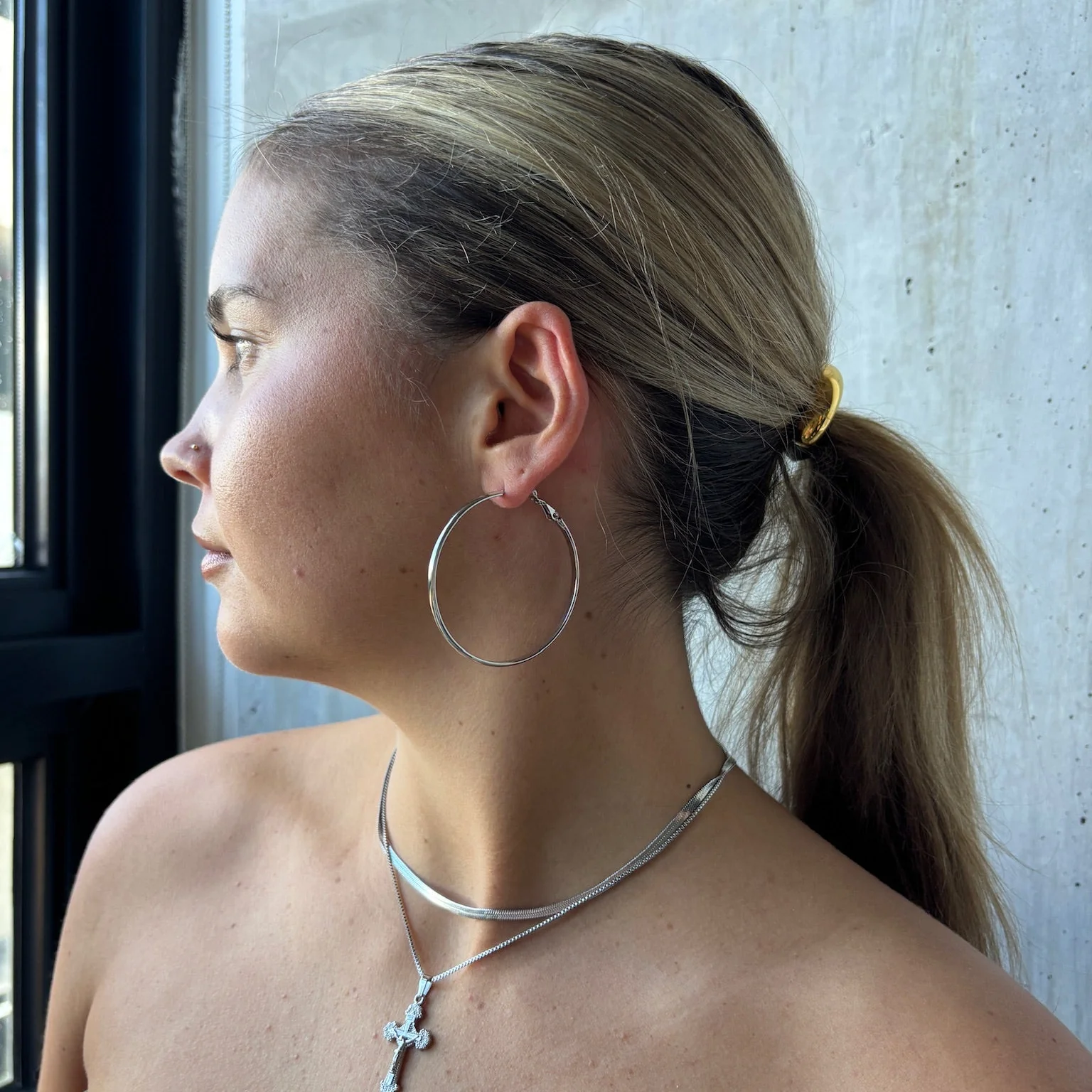SOLEIL HOOPS SILVER - Image 3